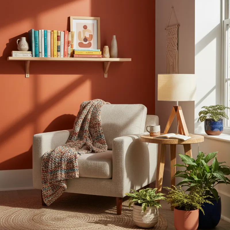 Cozy small apartment living room showcasing clever storage ideas for small apartments with stylish decor.